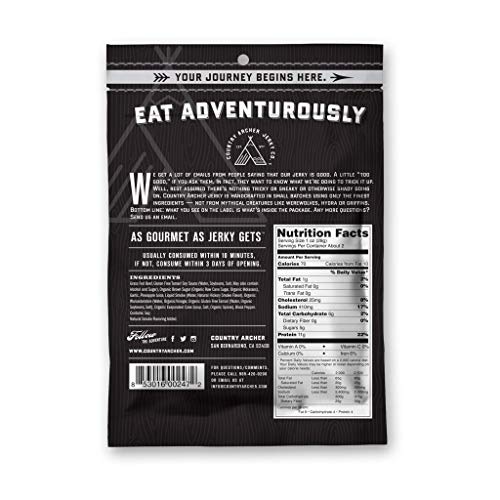 Beef And Turkey Jerky Variety Pack By Country Archer, Original, Hickory Smoke, Teriyaki, Gluten Free, 1.5 Ounce (Pack Of 12), Beef + Turkey Jerky Variety Pack #TOP2