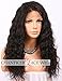 Chantiche 360 Lace Wig with Baby Hair, 360 Lace Frontal Wig Pre Plucked Brazilian Curly Human Hair Wigs for Black Women Natural Brown 20inches