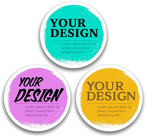 Custom 2" Circle Paper Labels - Personalized Round Stickers for