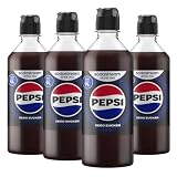 Sodastream drink mix Pepsi Zero Zucker, 4er-Pack Cola Sirup für Wassersprudler, Getränkesirup zuckerfrei, mit echtem Pepsi Geschmack, 4 x 440 ml
