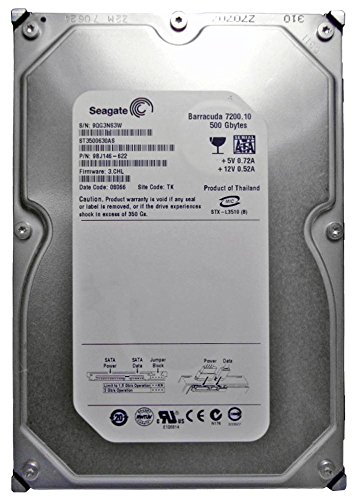 Seagate Barracuda 7200.10 - Hard drive - 500 GB - internal - 3.5 - SATA-300 - 7200 rpm - buffer: 16 MB (Bulk)