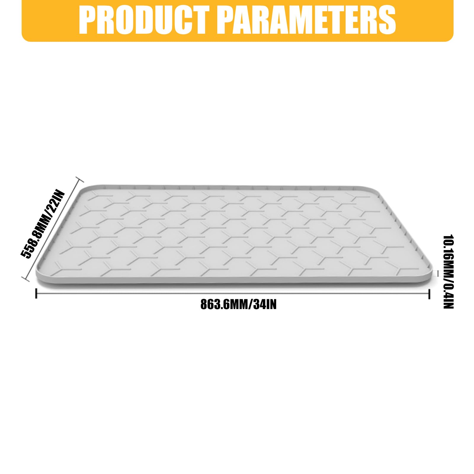 Générique Tapis de litière antidérapant pour Chats, Protection Contre Les déversements d ' Aliments pour Animaux de Compagnie, Facile à Nettoyer, Tapis de Multifonctionnel pour Maisons, Alimentation