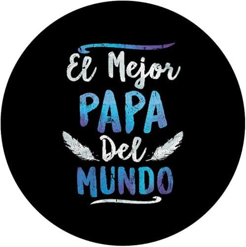 Miniatura 3 de El Mejor Papa Del Mundo Regalo del Día del Padre Lindo Diseño PopSockets Agarre y Soporte para Teléfonos y Tabletas, Negro