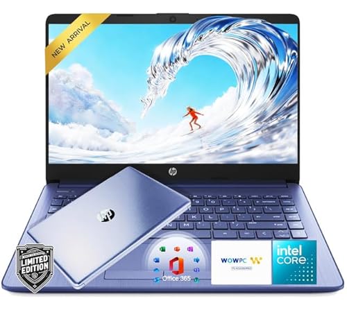 HP 14�C���`�w���p�m�[�g�p�\�R�� Microsoft 365�AIntel 4�R�ACPU�A16GB RAM�A1.6TB�X�g���[�W (64GB SSD+500GB�O�t���h���C�u+ 1TB Cloud)�AWindows 11�m�[�g�p�\�R���AHD�f�B�X�v���C�A