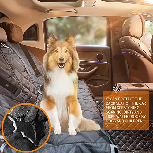 100% Waterproof Bench Car Seat Cover Protector - Strong & Durable,Heavy-Duty and Nonslip Rear Back Seat Cover with… - Image 3