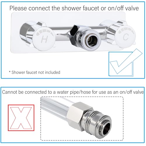 Image of RV Shower Head with Hose,RV Quick Connect Shower head,High Pressure Handheld Shower Head with On /Off,for RV Indoor /Outdoor Shower Faucet Connect Shower and Garden Hose (on /off switch, Chrome)