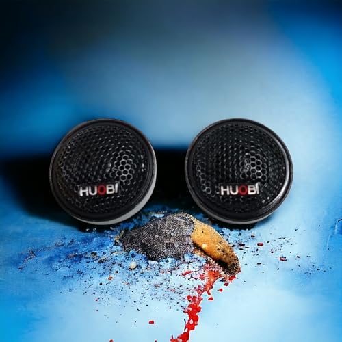Image of High Frequence Dome Tweeter for Car, Home Audio (380 watts, 4 Ohms) HB-103 Black Colour (2 Piece) for Treble