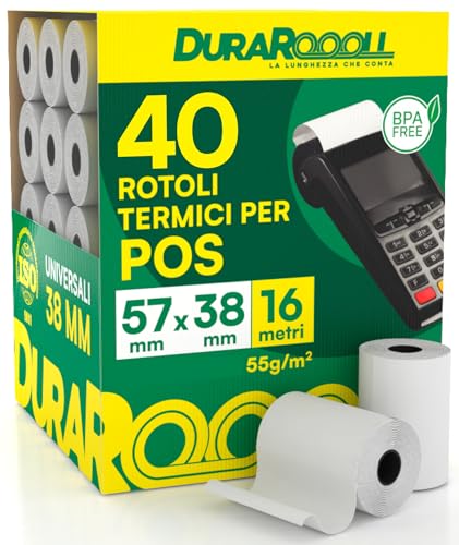 👌 FACILI E COMODI: Semplici e veloci da installare, adatti ai più comuni terminali POS, stampanti termiche e dispositivi POS mobili