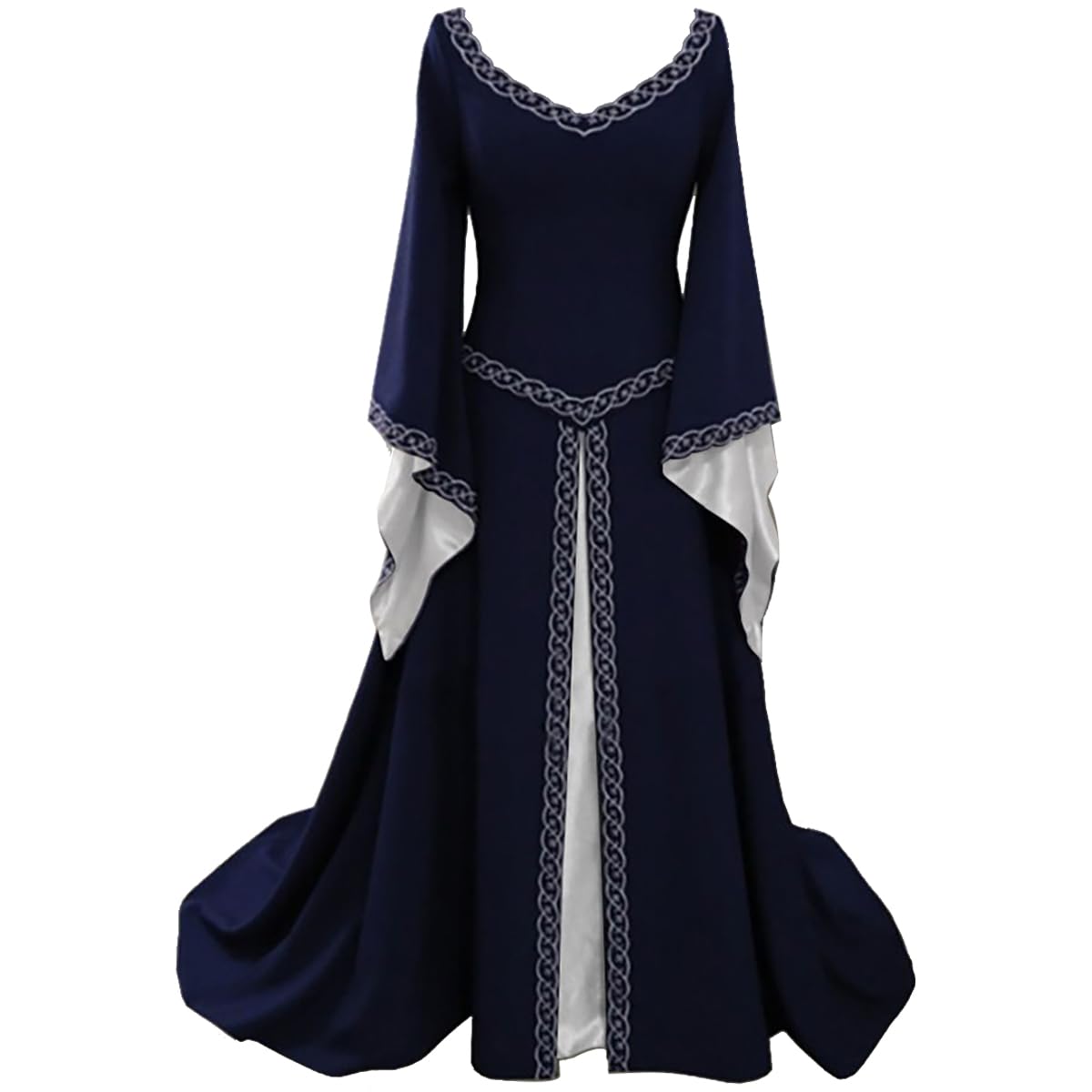 Costume da donna medievale gotico, elegante, stile steampunk, stile retrò, abito rinascimentale vittoriano, abito da principessa, abito da ballo per Halloween, feste in maschera, carnevale