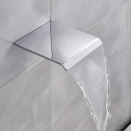 Mitigeur mural douche cascade chrome avec douchette pour rénovation facile