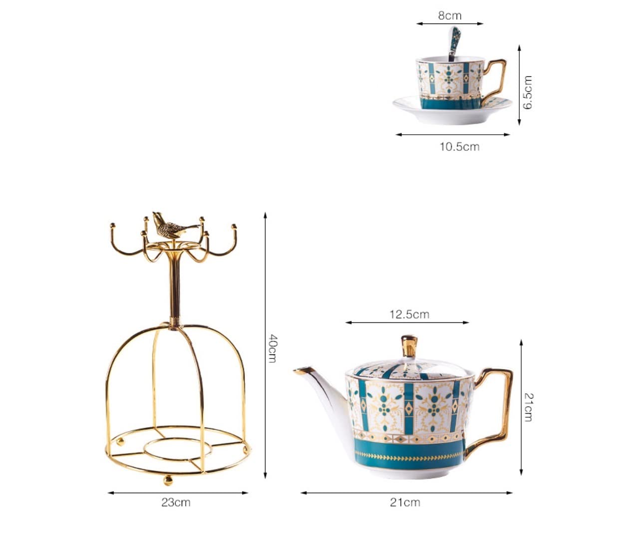 Zestaw Filiżanek Do Herbaty Kawy 14 Szt. Zestaw Do Herbaty Styl Europejski Szkliwiona Porcelana Serwis Do Kawy I Herbaty Z Filiżankami I Spodkiem Popołudniowa Herbata Drinkware Dla Domu