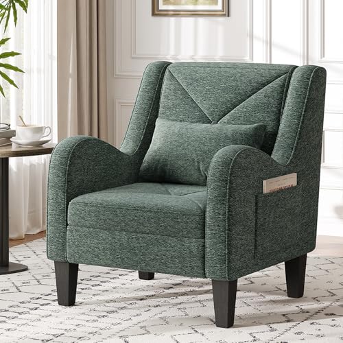 Sillón Chenille Verde Menta