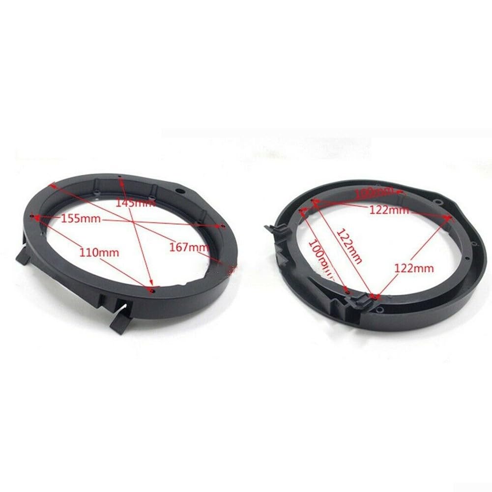 2 paia di adattatori per altoparlanti auto 4 schede + 4 connettori cablaggio per Honda Civic 6,5" (165 mm)
