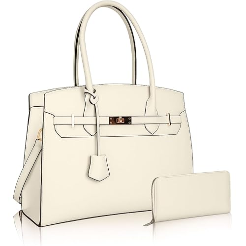 Designer Classic Top Handbags For women, Shoulder Purses For Ladies, Adjustable Strap Work Satchel with Wallet