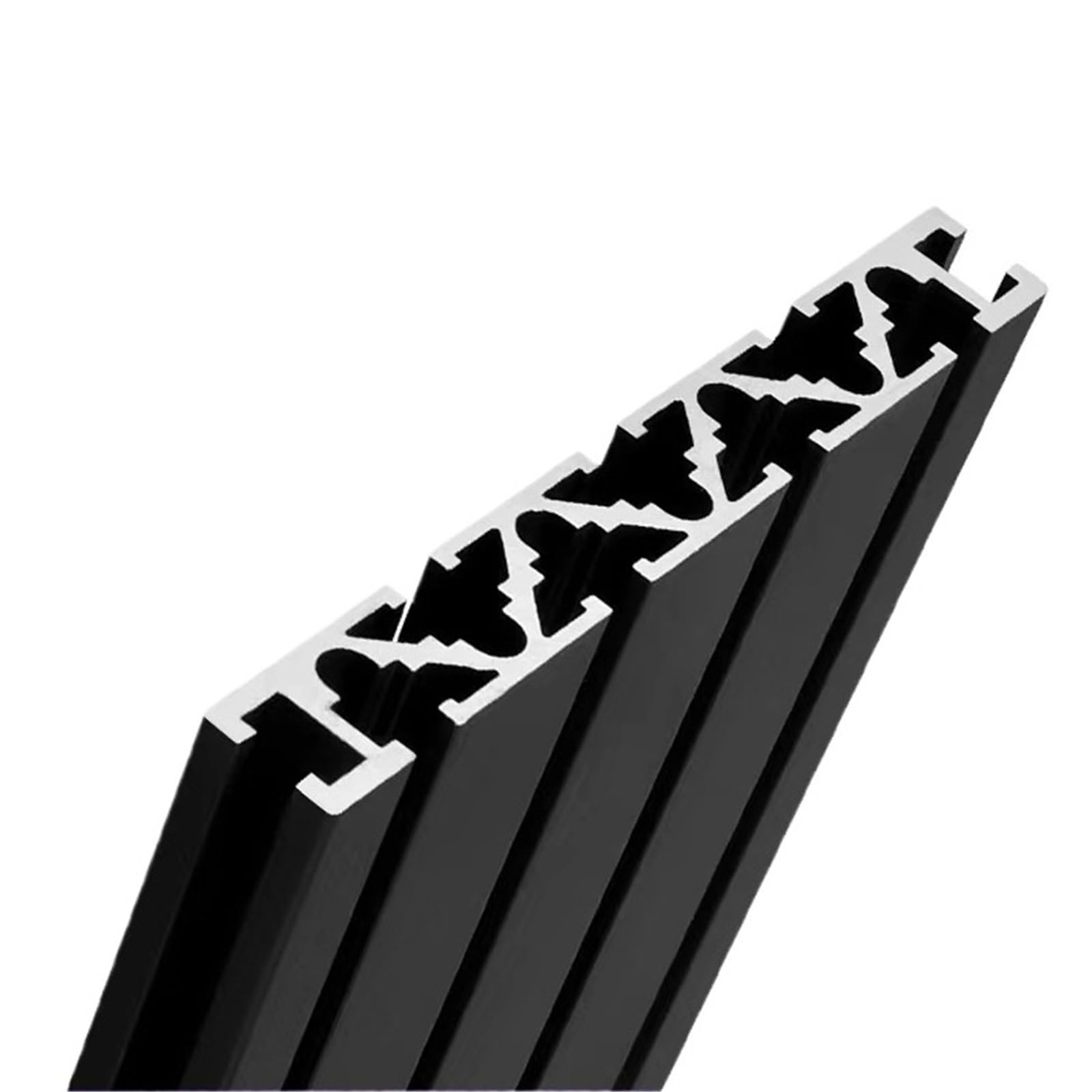 GTPBAO 15120 Profilo in alluminio 15x120mm Piano di estrusione anodizzato Quadrato Telaio in materiale for guida lineare scorrevole for macchina for incisione Binario estruso(Nero,1000mm long)