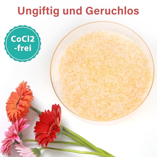 LotFancy Silica Gel zum Blumen Trocknen 2.5 LBS (1,13KG), Silicagel mit Indikator, Wiederwendbares Trockenmittel, Feine Kristalle  1 mm für Blumen