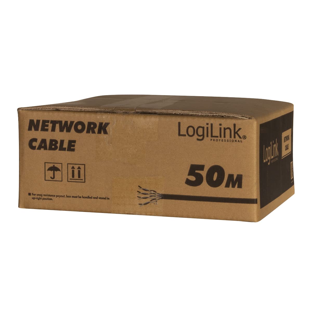 CPV0059 - CAT 7 1000MHz LSZH (Low Smoke Zero Halogen) Netzwerk Installations Kabel mit Feuer Schutzklasse: Dca, AWG23 S/FTP 50m simplex, orange
