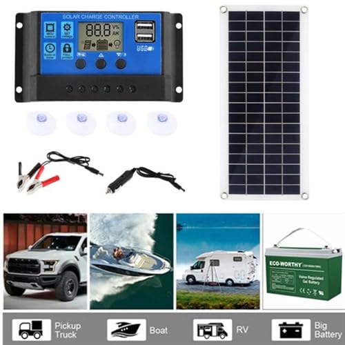 Zestaw solarnego systemu zasilania 1000 W, panel słoneczny 12 V z kontrolerem 100 A, do domu, kampera, przyczepy kempingowej i kempingu