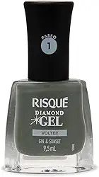 Esmalte Risqué Diamond Gel Gin & Sunset Cremoso 9,5ml