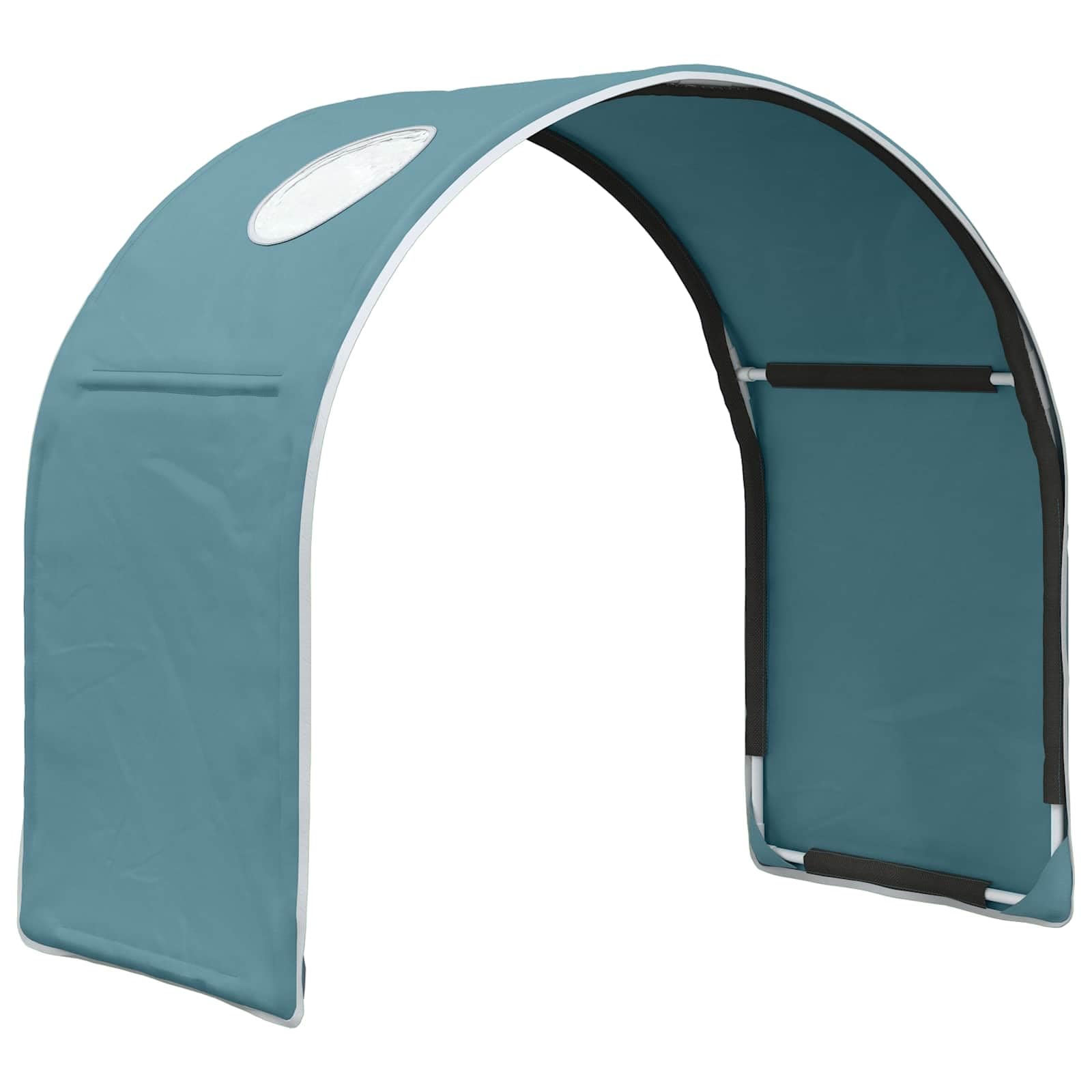 2 túneles de cama azul cielo 211 x 52,5 x 2 cm poliéster interior, accesorio para somier, elevador de cama, conector de cama, soporte para colchón, soporte de soporte, antideslizante, altura