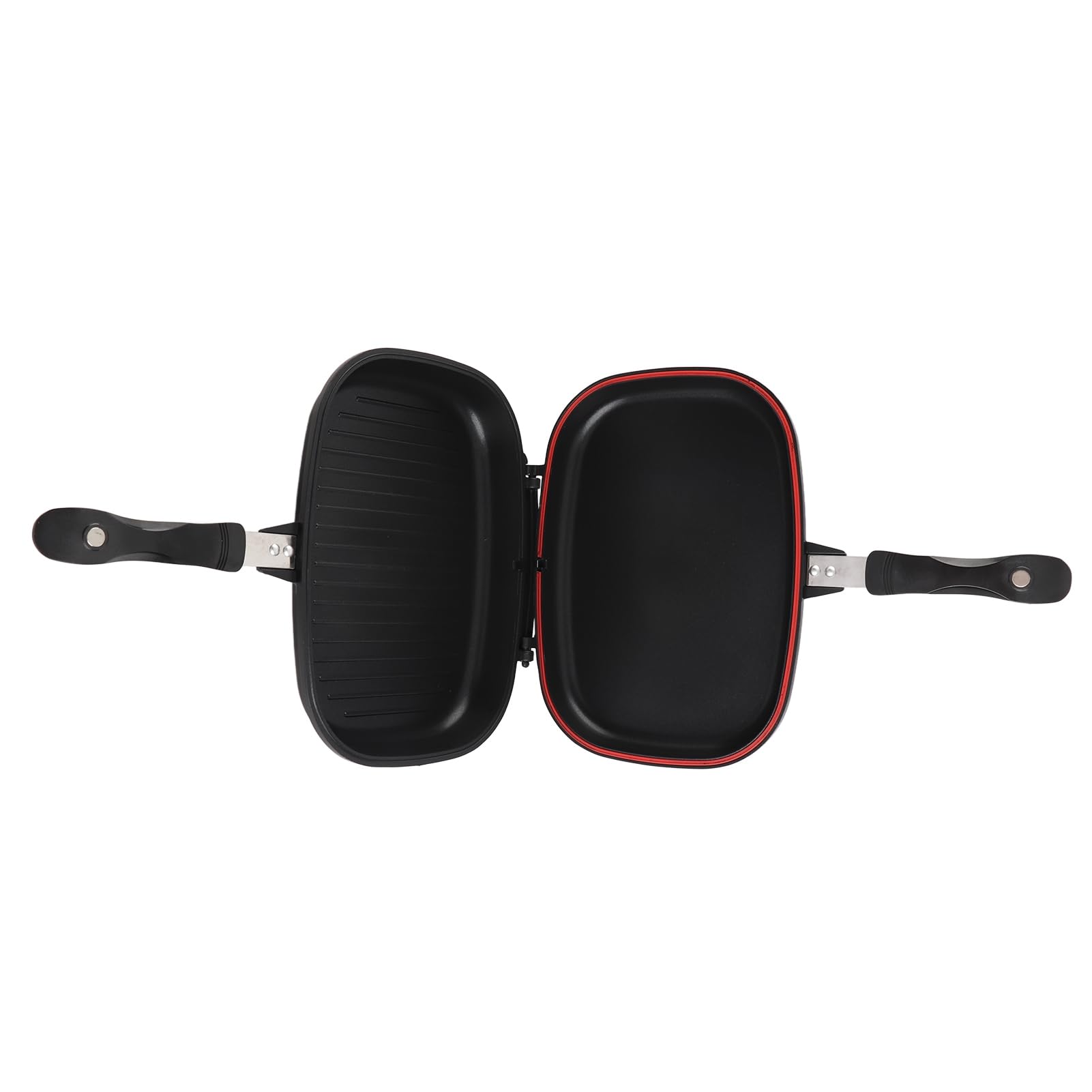 ZJchao Partita de Doble Cara, Sartén Cuadrado 32 Cm/12.6 Pulgadas de Sartén para Cocinar Suministros Cocina Cocina la Parrilla la Parrilla para Cocinar Caseros