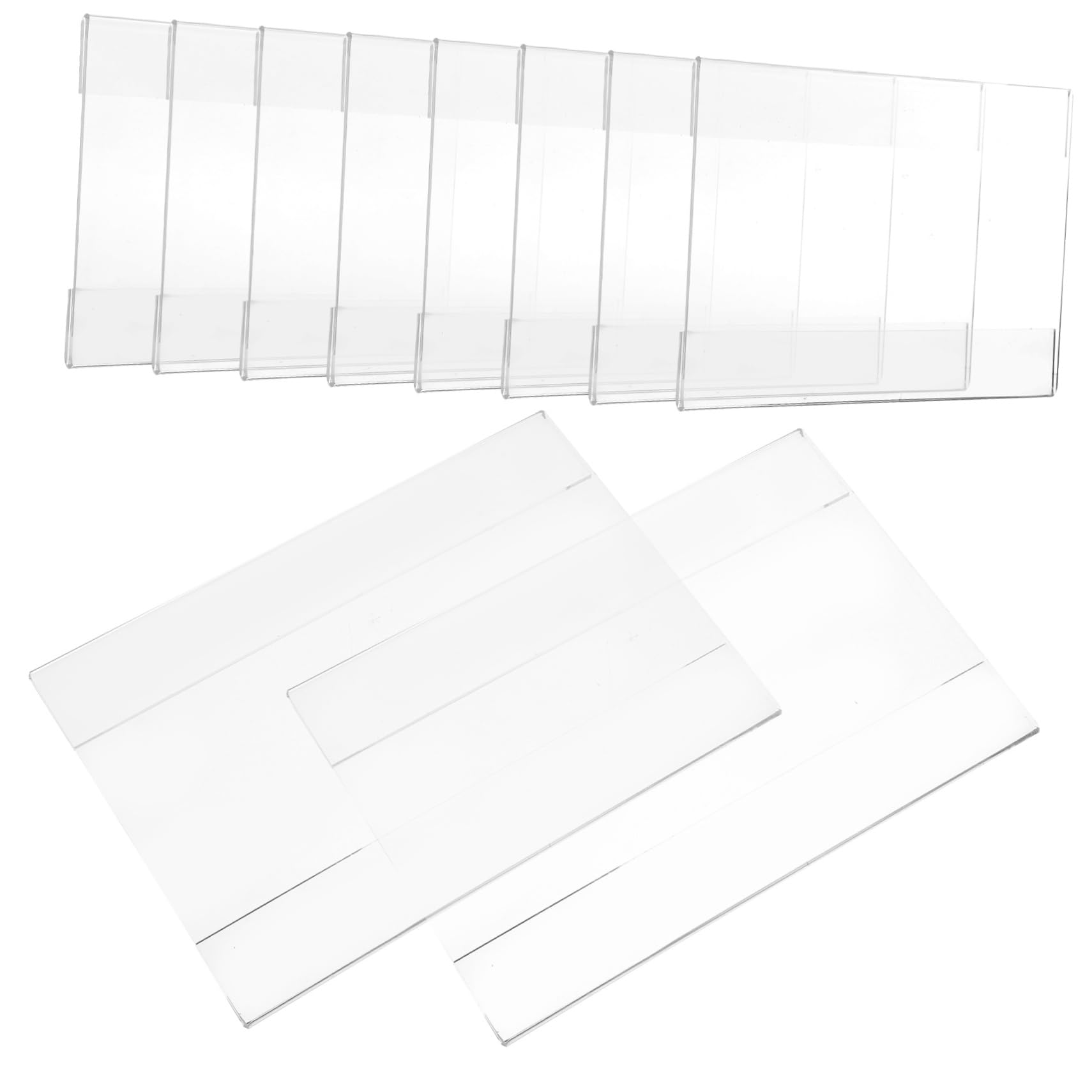 Operitacx 30pièces Porte-étiquette Mural Transparent Support De Signalisation Pour Affichage De Prix Et Documents Lot De Épaisseur