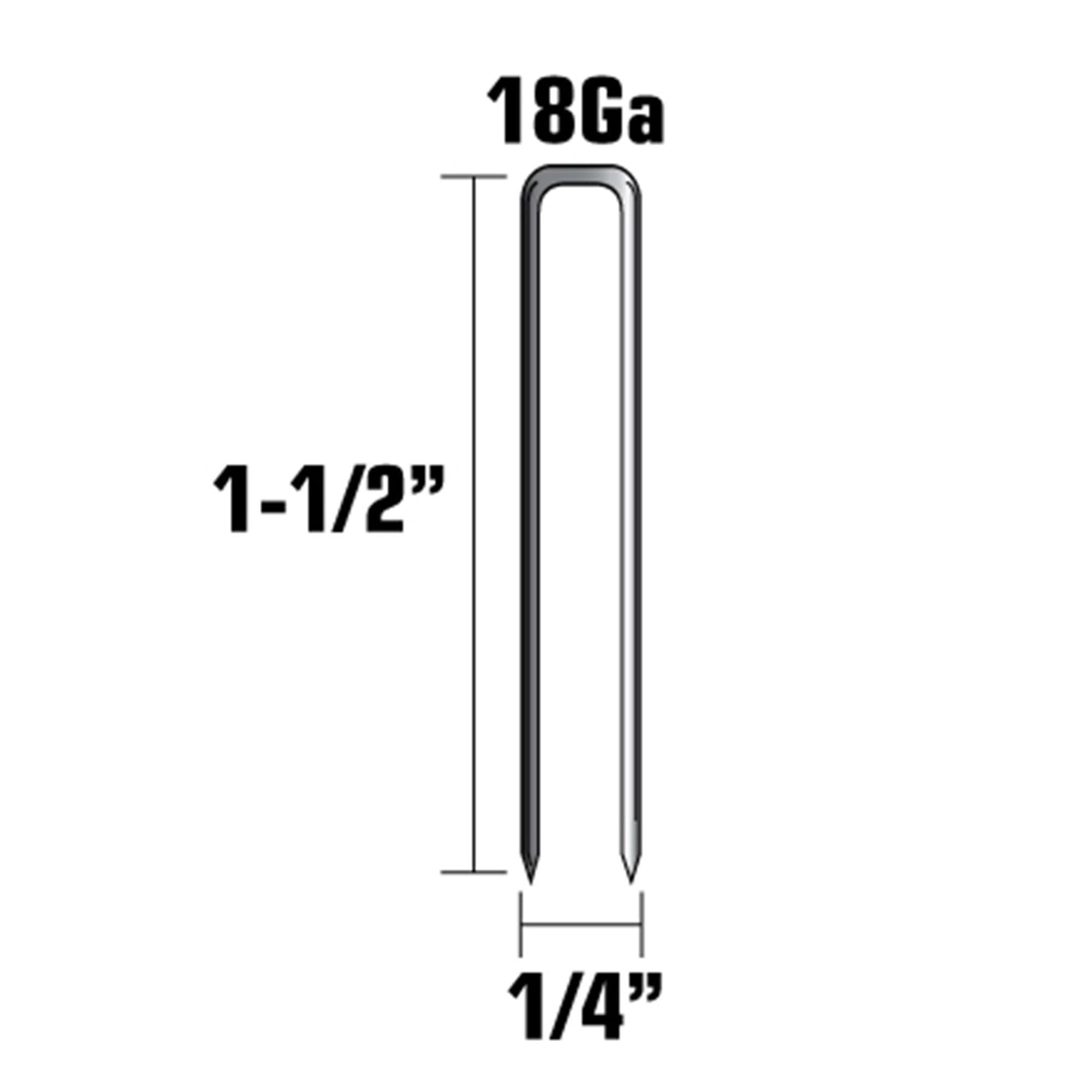 Metabo HPT Punti metallici di finitura | 1-1/2 pollici x 18 gauge | 1.000 pezzi | 21107SHPT
