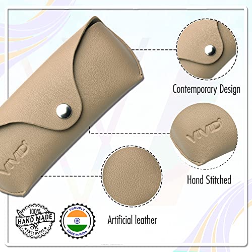 Image of Unisex Specs Snap Button Eyewear Dabbi Artificial Leather Soft Case Cover