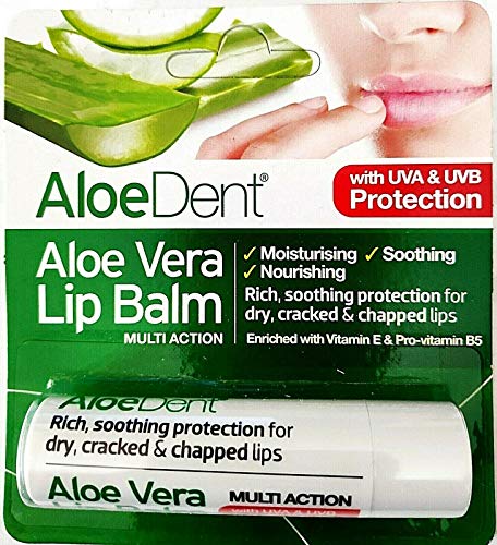 Aloe Dent Aloe Vera Lip Balm 4g (Pack of 6)