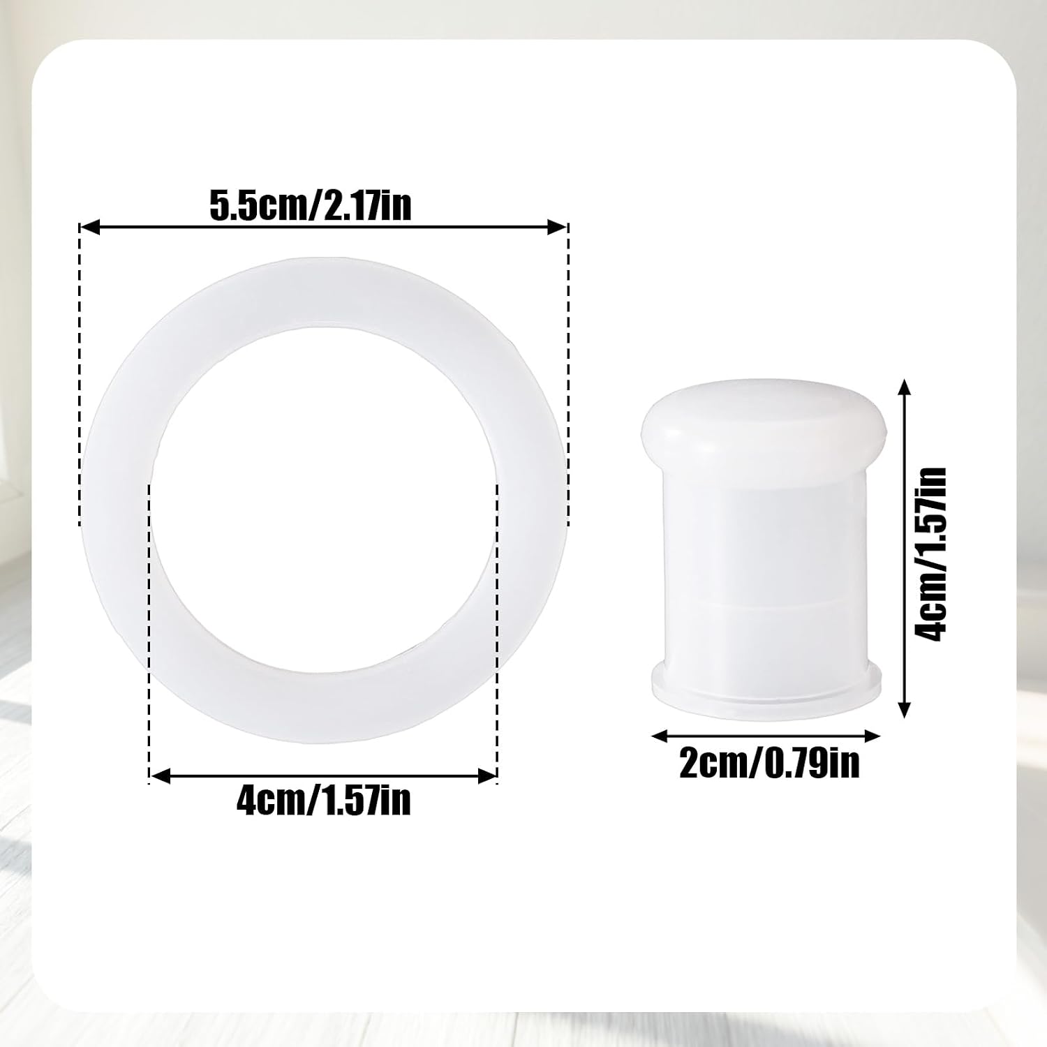 6pcs Baby Bottle Warmer Accessories Set, Transparent Silicone Seal Ring Gaskets and Stopper Plugs for Momcozy 17oz/500ml Portable Baby Bottle Warmer