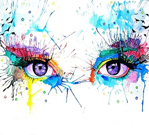 Peinture au diamant 5D yeux kit art broderie strass decoration maison
