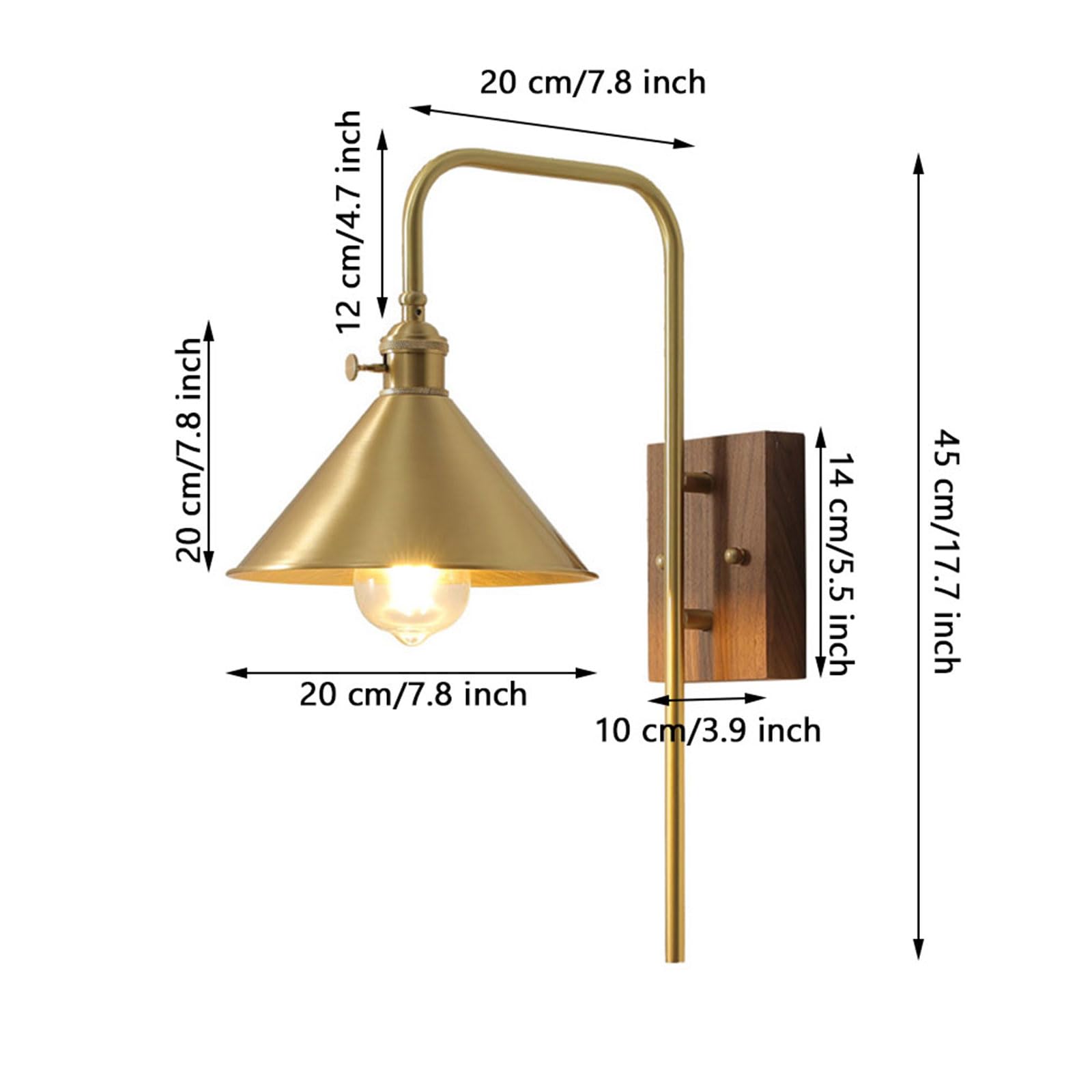 Lámpara de Pared Moderna para Interiores, Estilo nórdico Retro, lámpara de mesilla de Noche, Espejo de baño, Faro para Sala de Estar y Dormitorio, 1 Unidad.