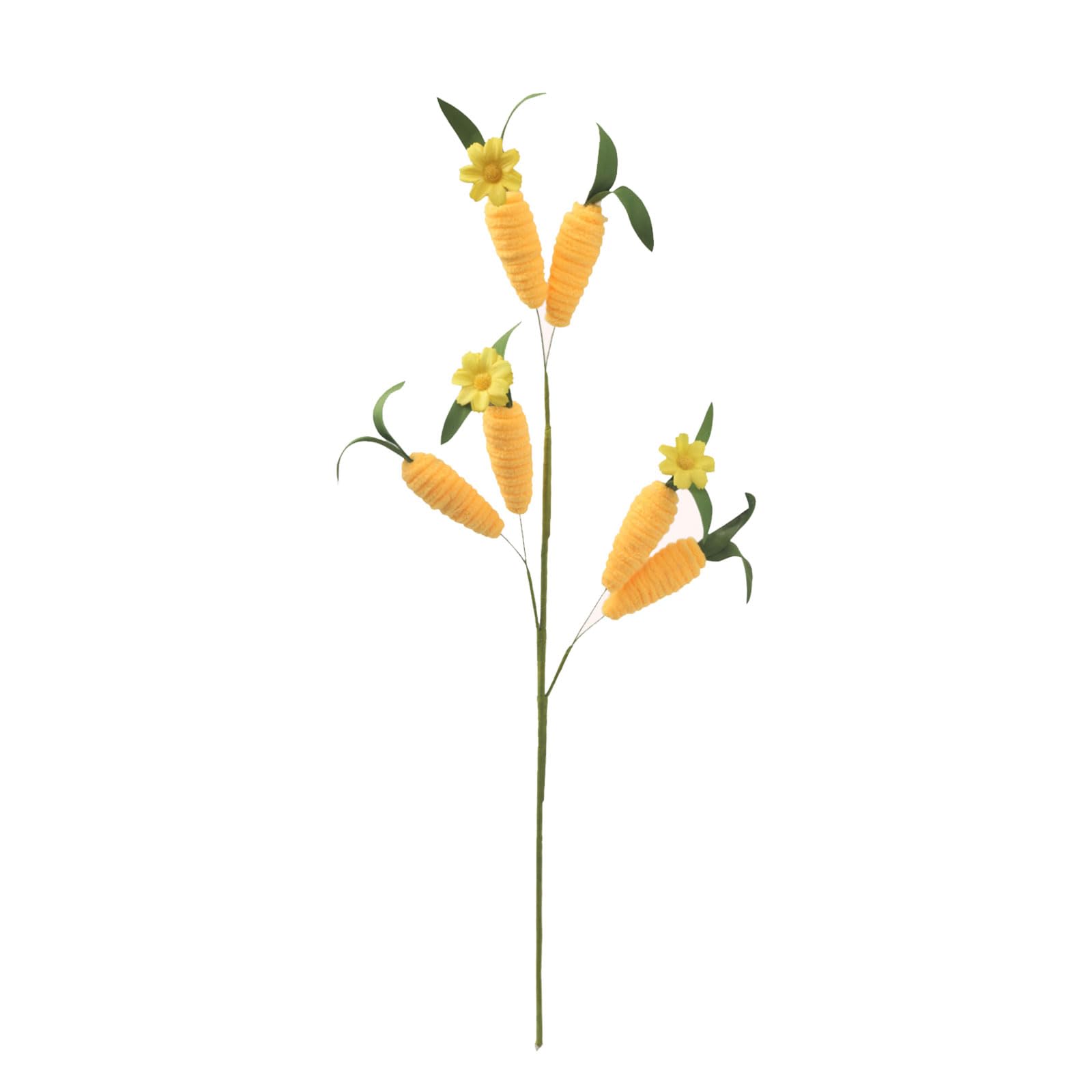 Tsophreniq Realistic Silk Flower Carrot Sprigs Easter Decoration Artifical Radish Branch Ornament for Holiday Party Realistic Silk Flower Carrot Sprigs Easter Artifical Radish Branch Ornament