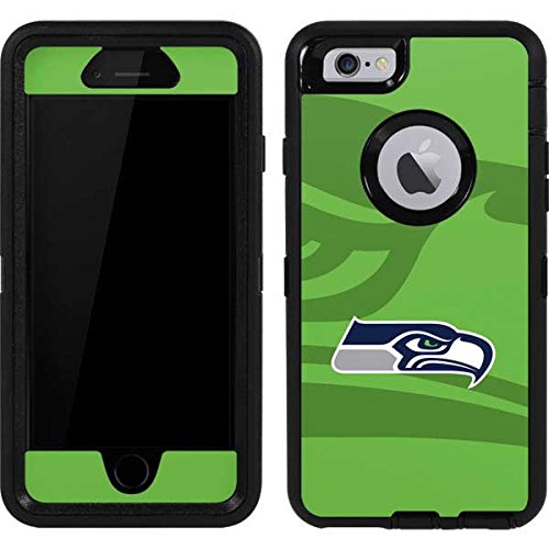 Skinit Decal Skin Compatible with OtterBox Defender iPhone 6 - Officially Licensed NFL Seattle Seahawks Double Vision Design