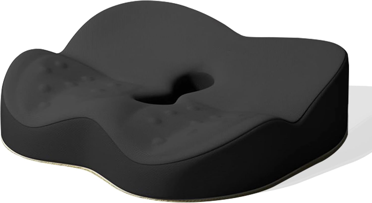 Adult Car Booster Seat for Driver, Heightening Truck Seat Cushion for Broader Vision, Ergonomic Memory Foam Car Seat Cushion for Sciatica Pain Relief,Black