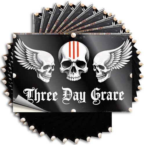 Stickers for Your Car Three Day Grace Band Logo Stickers 10Pcs Car Stickers for Men Car Stickers and Decals(6X9CM)