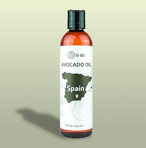 Miniatura 8 de Aceite de aguacate (8 onzas)  Directo de la granja de aceites EIR en España  Aceite portador 100% puro para cabello, cara y piel  Aceite portador