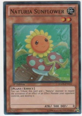 Yu-Gi-Oh! - Naturia Sunflower (HA03-EN011) - Hidden Arsenal 3-1st Edition