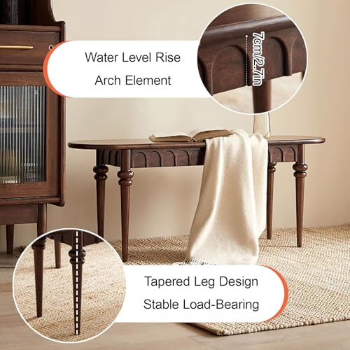 Banco de madera para comedor cocina y dormitorio de 120 cm 7