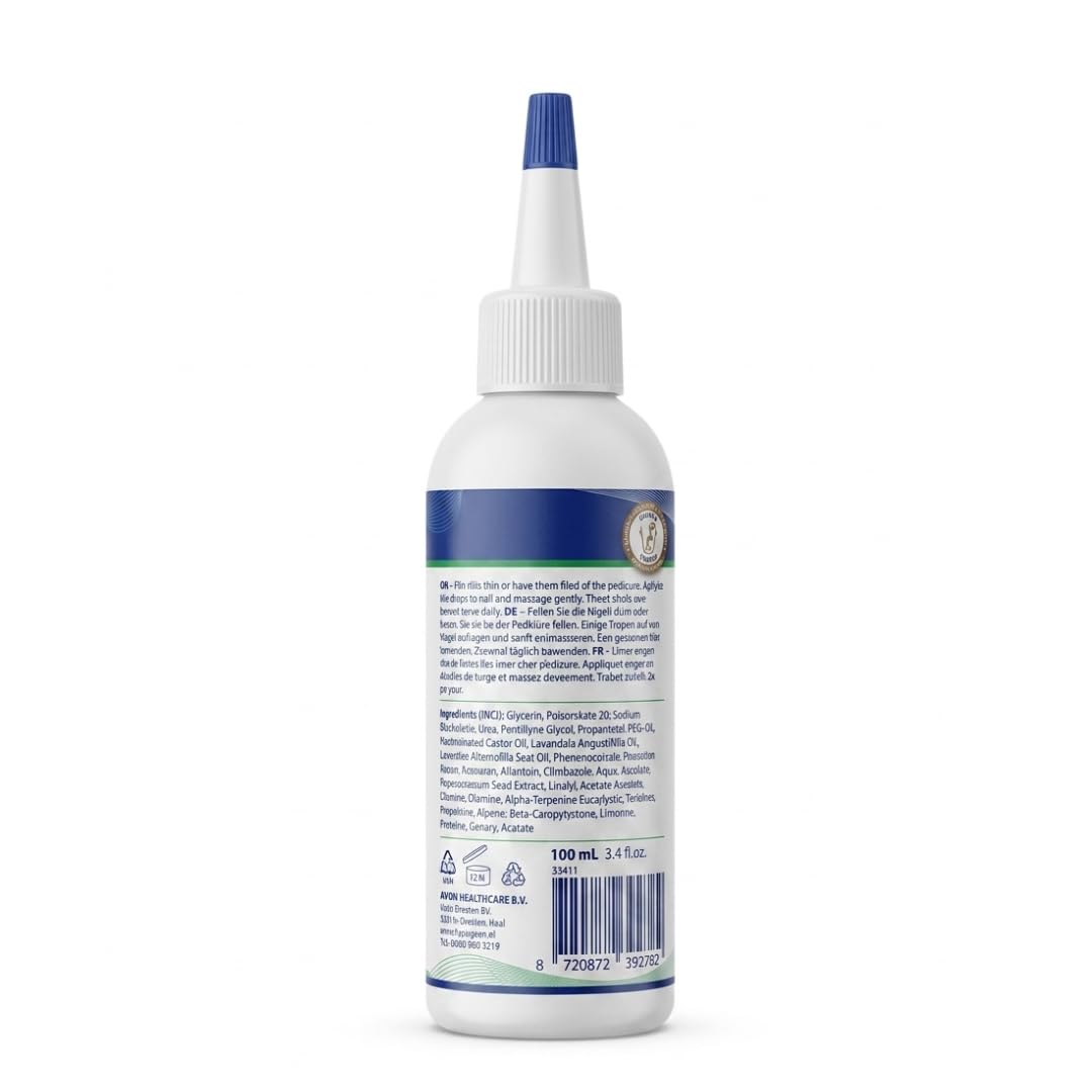 M-cose Nagelöl 100ml – Kosmetische Pflege bei Nagelpilz – Schnell & Intensiv – Wasserfreie Formel mit Teebaumöl & Allantoin – Für brüchige, verdickte & verfärbte Nägel