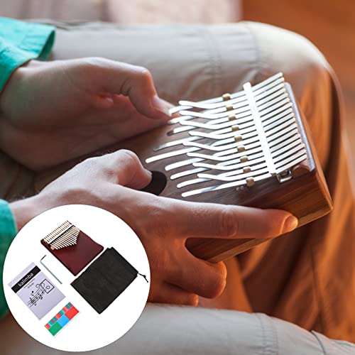 Vaguelly Mini Kalimba Piano Piano 17 Key Piano Piano Portátil Instrumentos Musicais Presentes Com In