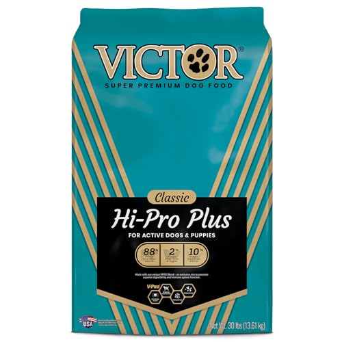 Victor-Super-Premium-Dog-Food--Hi-Pro-Plus-Dry-Dog-Food--30-Protein-Gluten-Free-for-High-Energy-and-Active-Dogs-Puppies-30lbs Victor Super Premium Dog Food–Hi Pro Plus Dry Dog Food–30 Protein Gluten Free for High Energy and Active Dogs Puppies 30lbs