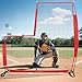 Sturdum Baseball L Screen for Batting Cage, 7x7ft Pitcher Protector Net for Pitchers Protection, Includes Portable Carry Bag, 4 Ground Stakes