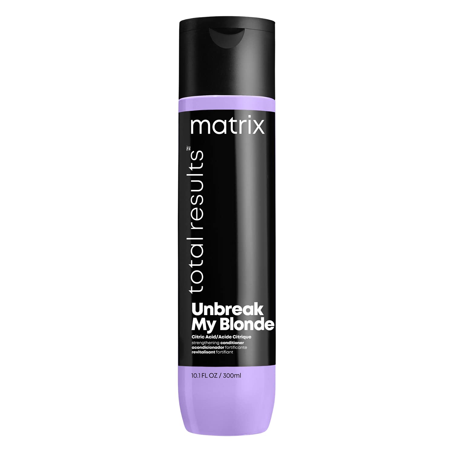 MatrixUnbreak My Blonde, Strengthening Conditioner with Citric Acid to Help Repair Damage for Pre-Lightened and Bleached Blonde Hair, Total Results 300ml