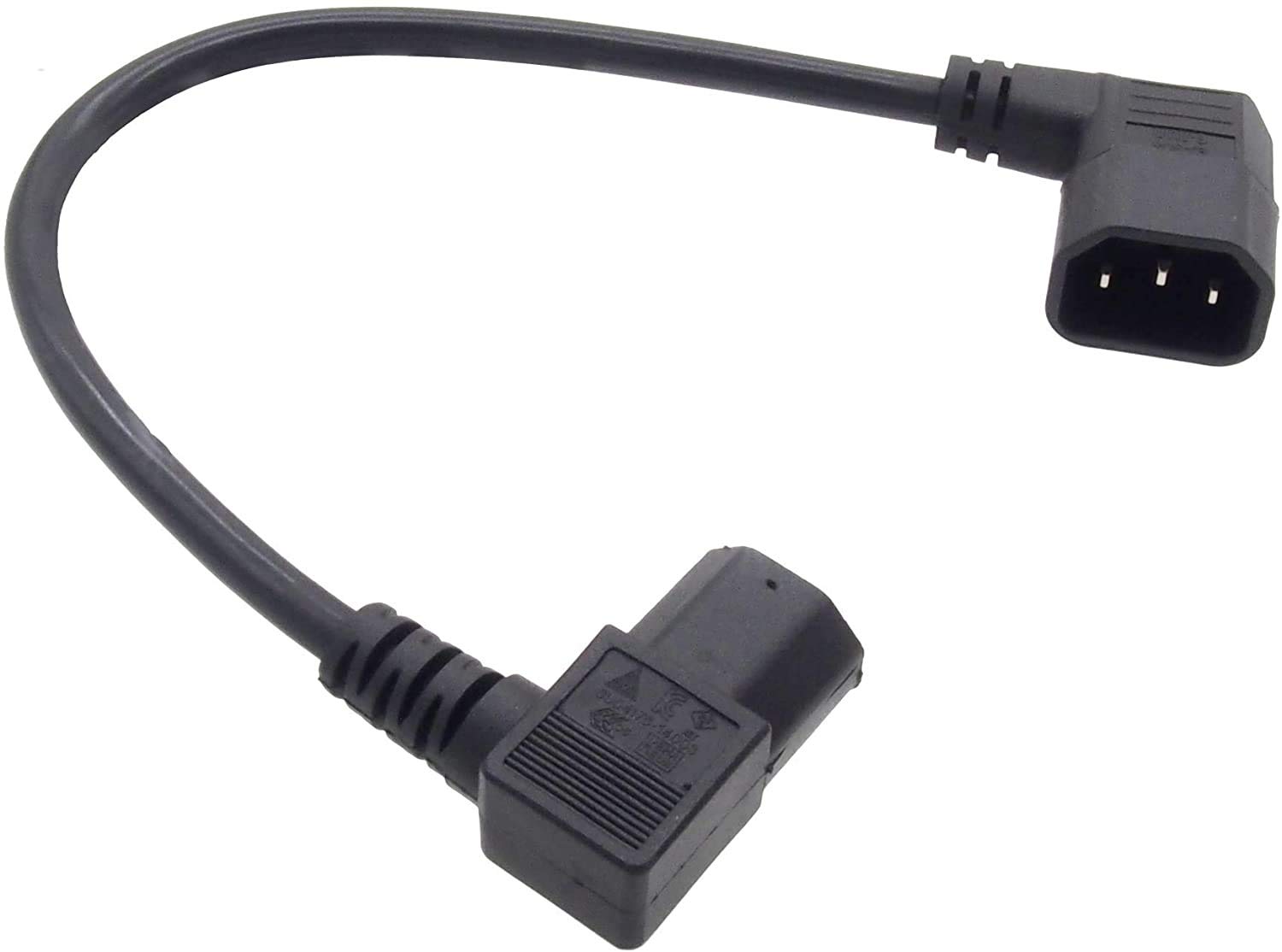 Amazon.co.jp: オーディオファン 電源延長ケーブル 3ピン 両端子L字型