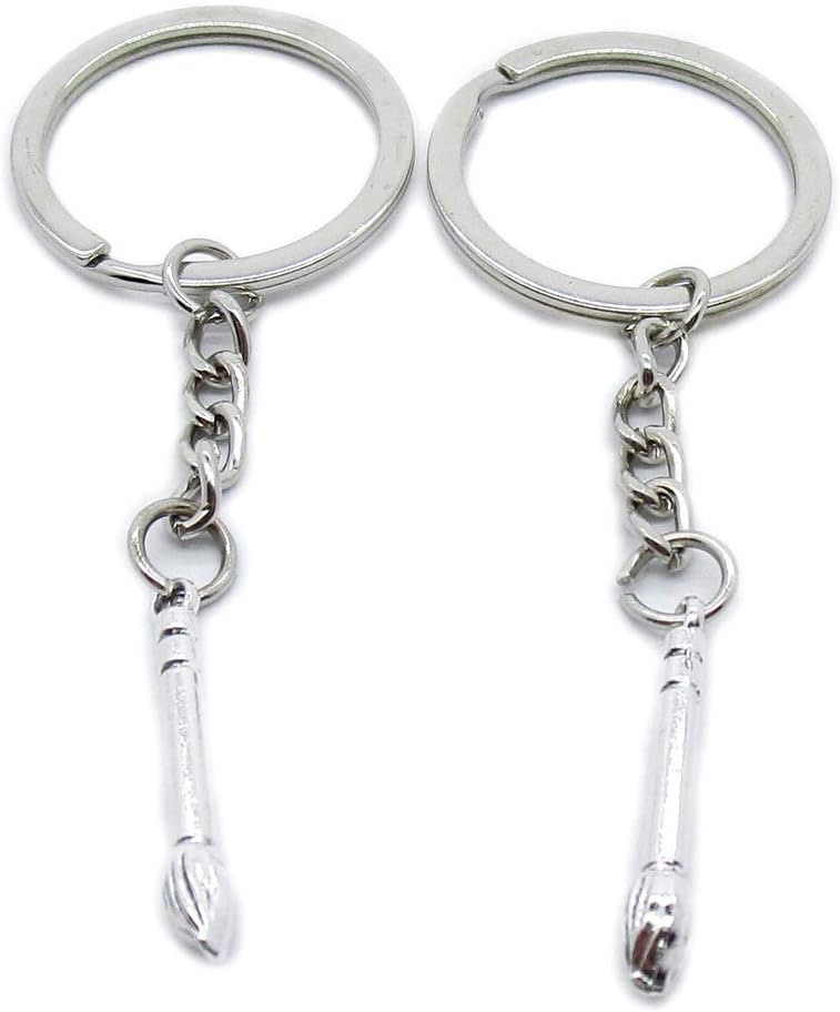 100 Pieces Keyring Keychain Wholesale Suppliers Jewelry Clasps SU8Q7G Chinese Writing Brush