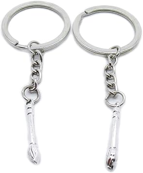 10 Pieces Keyring Keychain Wholesale Suppliers Jewelry Clasps SU8Q7G Chinese Writing Brush