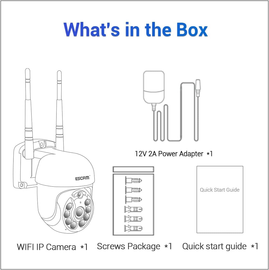 Contents of the ESCAM WNK710 box