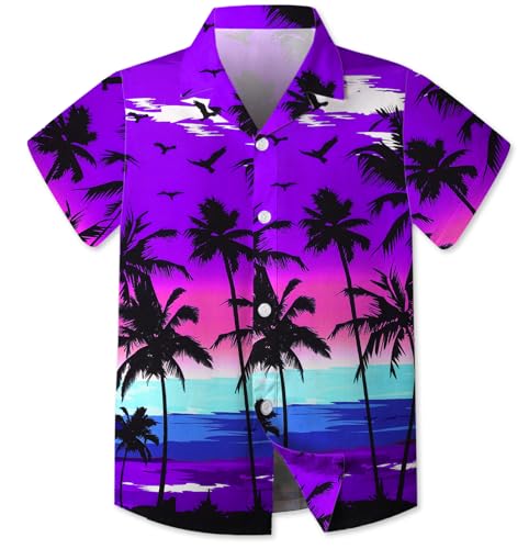 Image of SANGTREE 3 Piece Boy Outfits Short Sleeve Shirt and Shorts Set Beach Vacation Summer Clothes, 3 Months - 9 Years