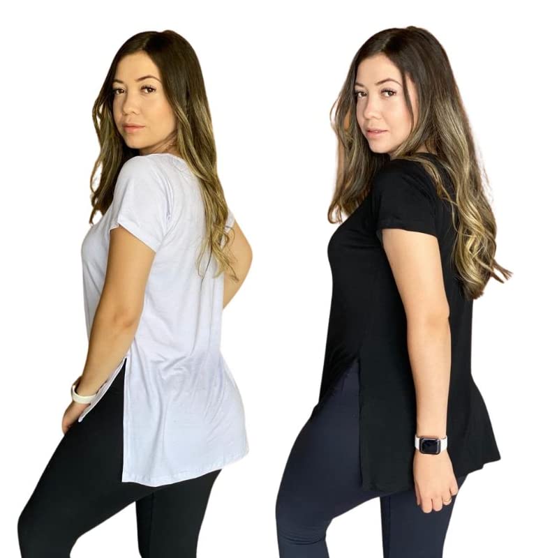 Blusa Feminina Sobre Legging Longa Tapa Bumbum Fitness Liso Camis...